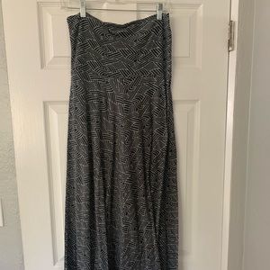 Geometric maxi skirt